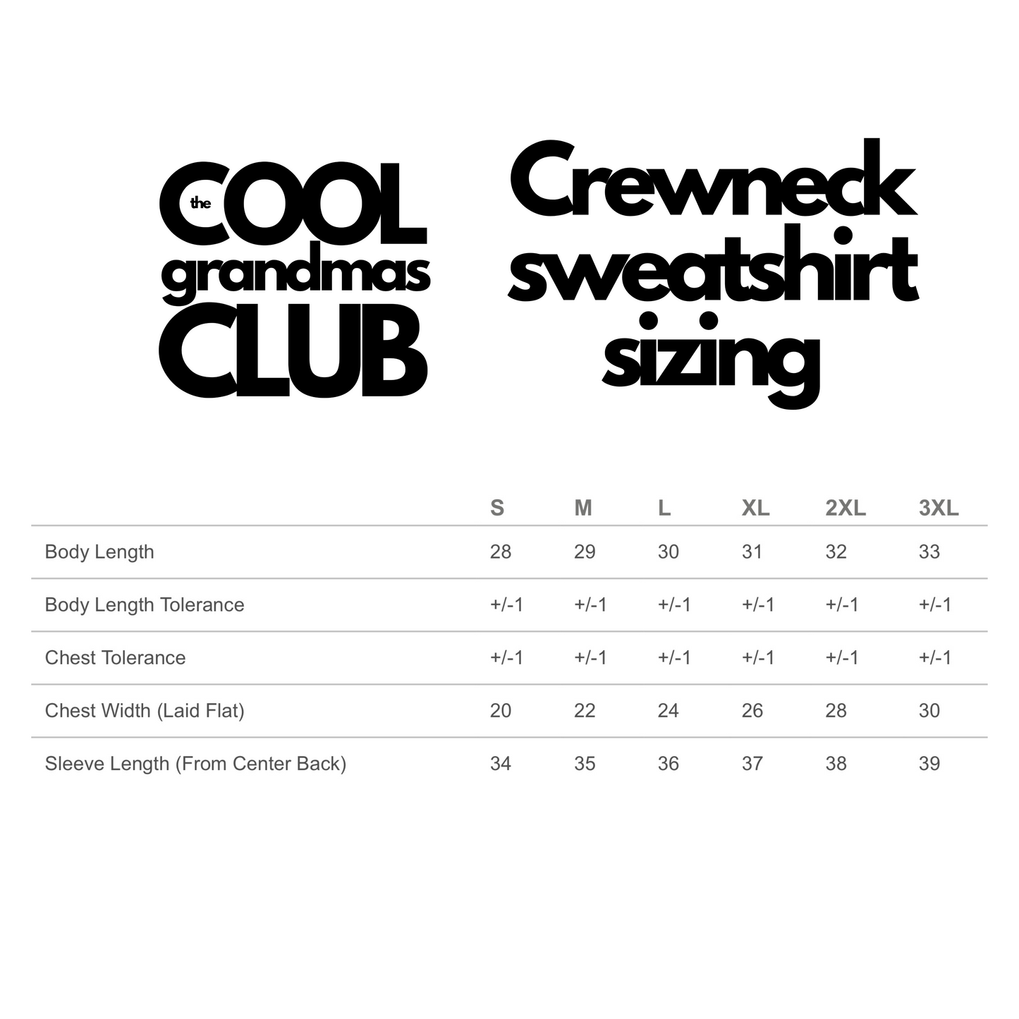 The cool grandmas club - sweatshirt