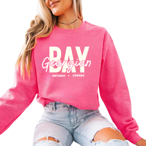 Georgian Bay ON/Canada - HOT Pink - Crewneck Sweater