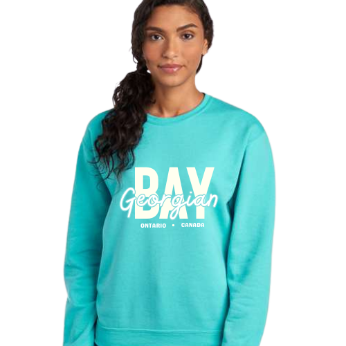 Georgian Bay ON/Canada - Scuba Blue - Crewneck Sweater