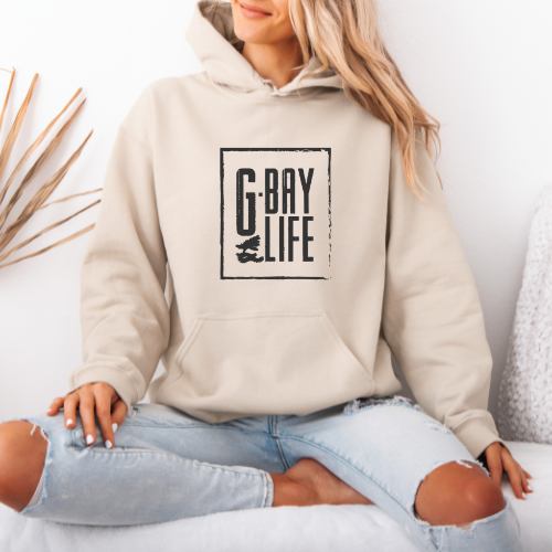 GBay Life Hoodie Sand with Charcoal