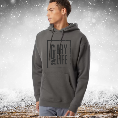 GBay Life Hoodie Charcoal with Black
