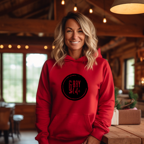 GBay Life Hoodie Red with black